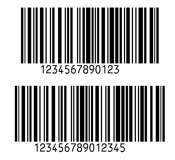 Largeurs Code 128