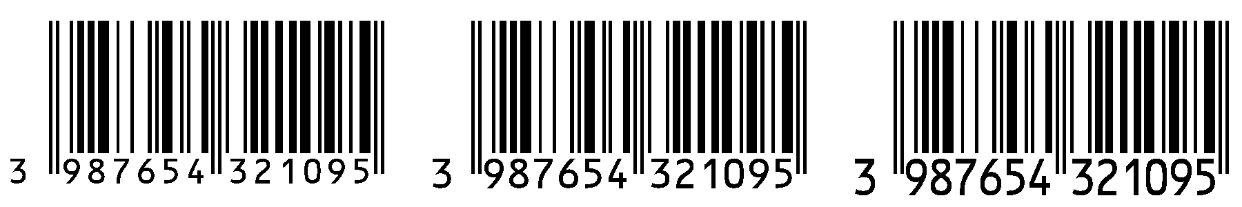 Ean 13 avec légendes